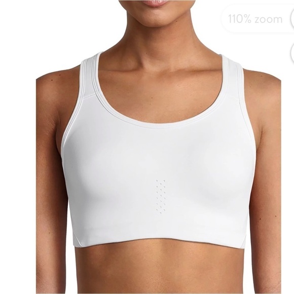 NWT Avia Active Molded Cup Racerback Sports Bra Arctic White Size Small - Picture 1 of 15